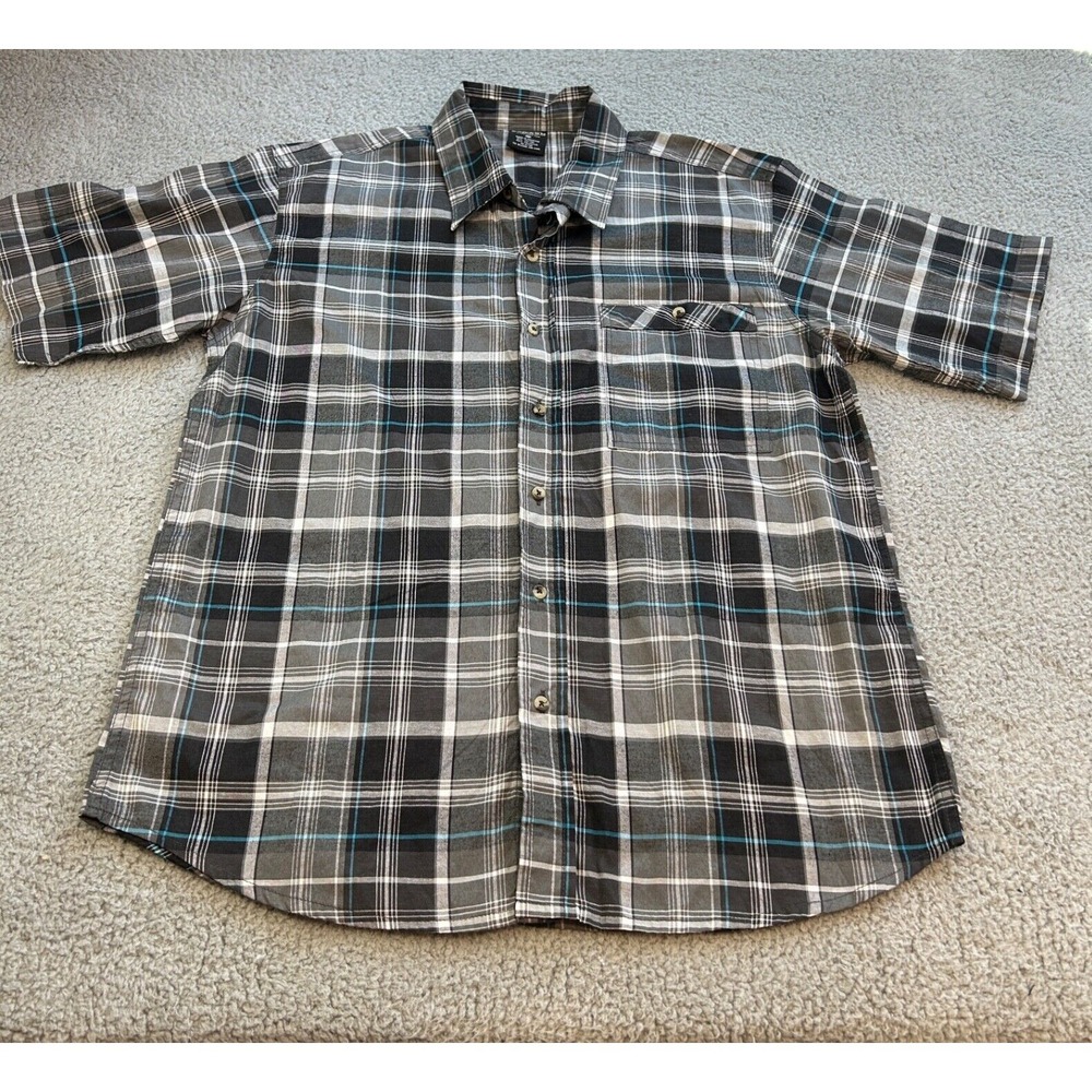 Canyon Creek Shirt Mens Medium Multicolor Stripe Button Up Pocket